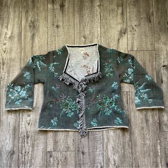 Blanket jacket with sequin appliqués by Signal [H3R] - Picture 6 of 12